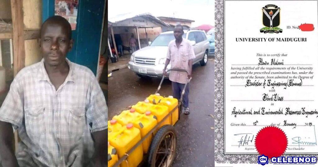 Cover art of Photos of an Agricultural and Environmental resources engineer who now sells water to survive in Taraba