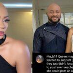 Actor Yul Edochie's first wife, May reacts after a fan asked her to put up her account number for crowdfunding