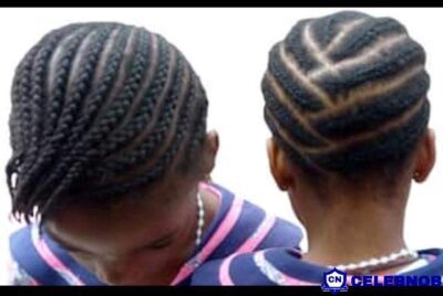 Abeti Aja (dog ears) or Pony Tail hairstyle