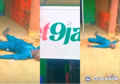 Cover art of Man faints after losing N200k loan at Bet9ja shop [Video]